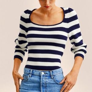 MANGO Alexa Striped Sweater